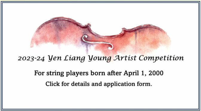 2023-24 Yen Liang Young Artist Competition